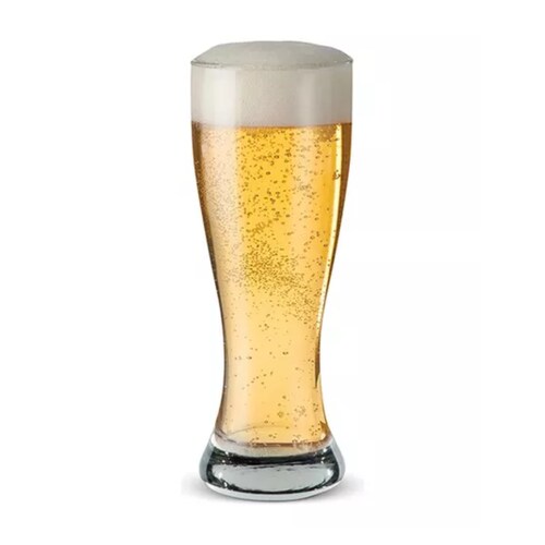 Turin 6 Vasos Cerveceros De Vidrio Cerveza Pilsner 665 Ml