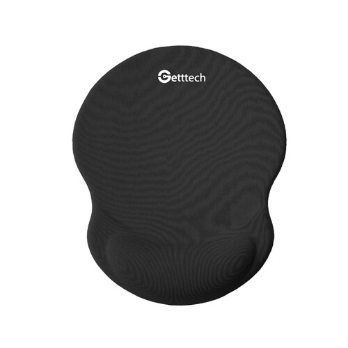 MOUSEPAD GETTTECH GGD-STD-01-BK CON REPOSAMUÑECAS, NEGRO.