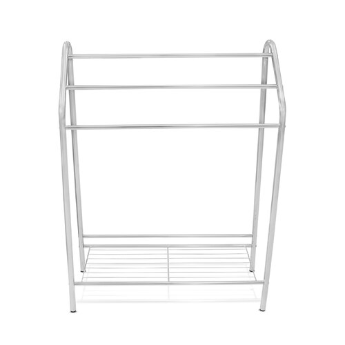 Toallero para baño de Acero Inoxidable, 3 Niveles de Almacenamiento y 1 Estante para Accesorios de baño. Mueble para baño contemporáneo