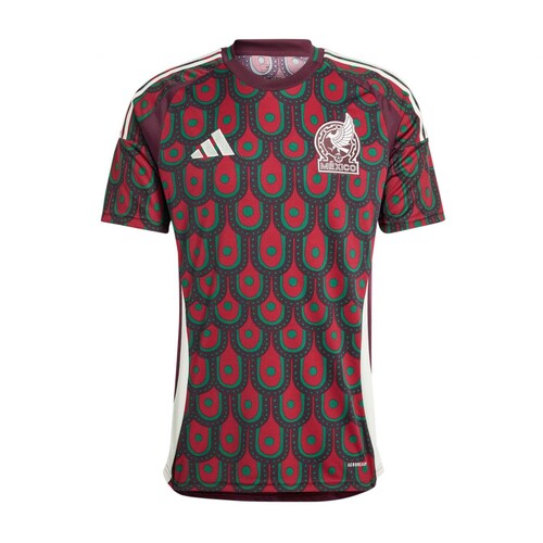 Nuevo! Jersey Mexico 2024/2025 Copa America Local Plumas Gotas Guinda Vino Talla M