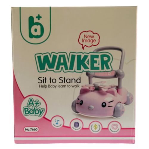 Caminadora para Bebé de Gato BM Toys 7660 Rosa.