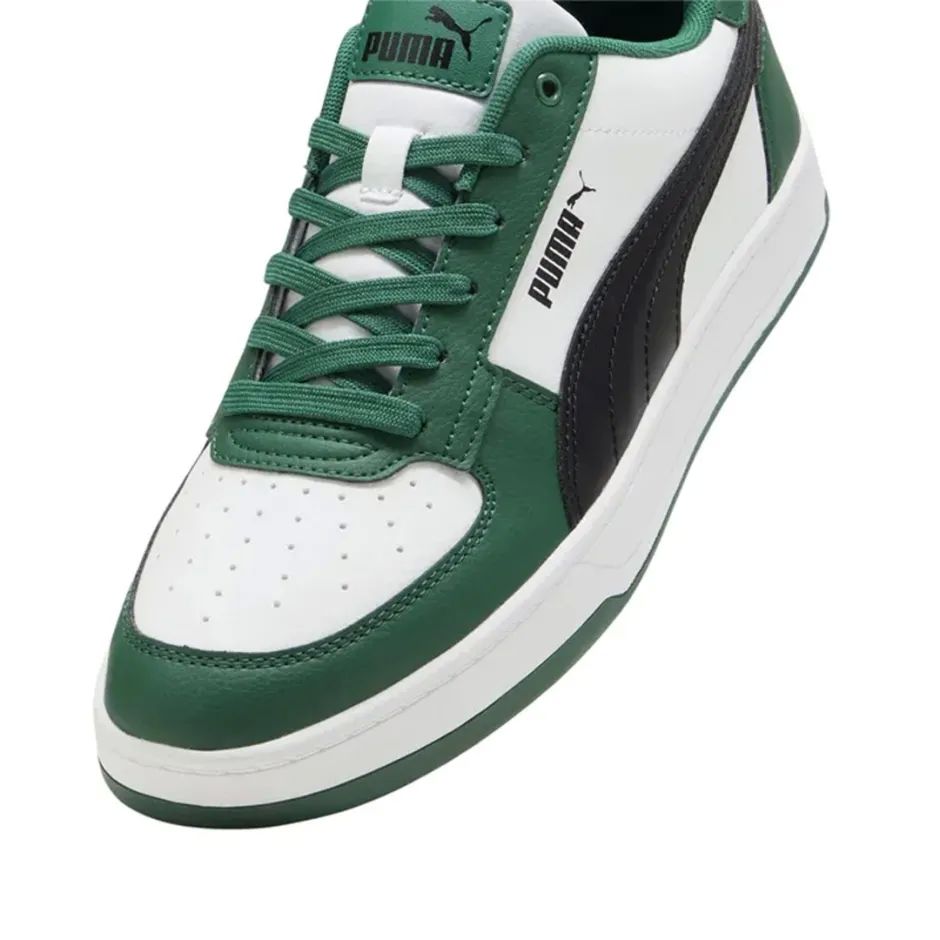 Tenis Puma Caven Blanco Negro Verde de Caballero Original