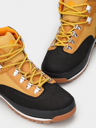 Bota Timberland Eurohiker Camel Negro de Caballero Original.