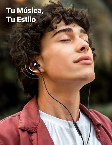 Audifonos Tipo C Ugreen con Manos Libres y Cancelación de Ruido Negro.