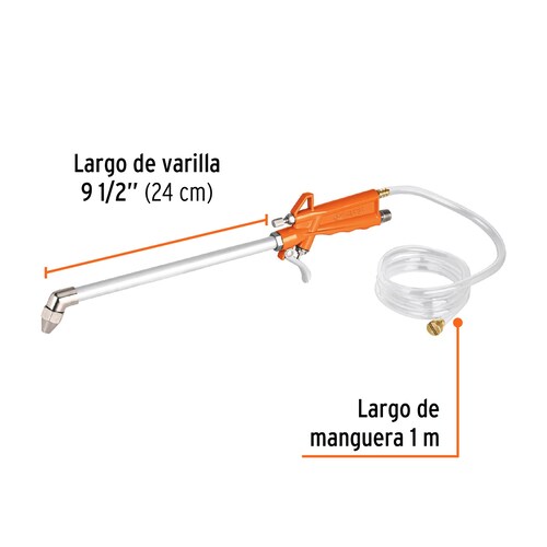 Pistola para limpieza de máquinas, cuerda 1/4" NPT, Truper