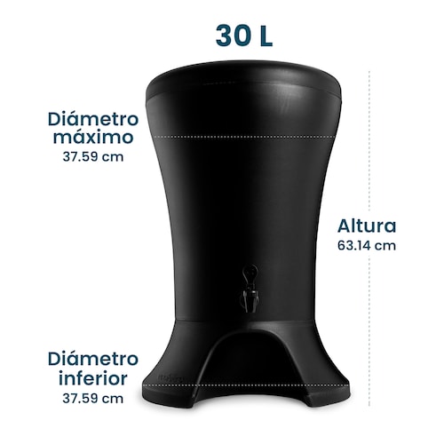 Ecofiltro Purificador Dispensador y Filtro de Agua Mazari Grande (30 L).