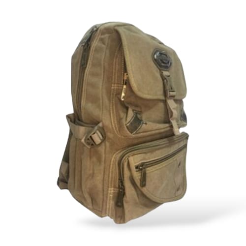 Mochila Vintage Senderismo Lona Gruesa Calidad Golden Star lo mejor.