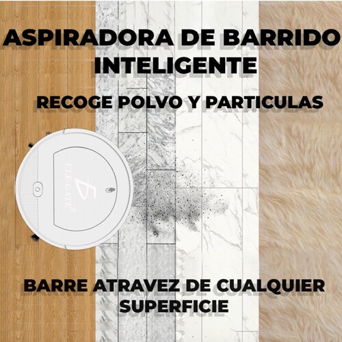 Barredora Inteligente Recargable Color Blanco.