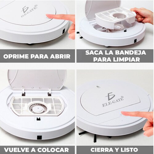 Barredora Inteligente Recargable Color Blanco.