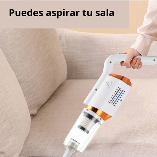 Aspiradora Inalámbrica Vertical Multifuncional Para Hogar, Auto, Pelo De  Mascota Color Blanco