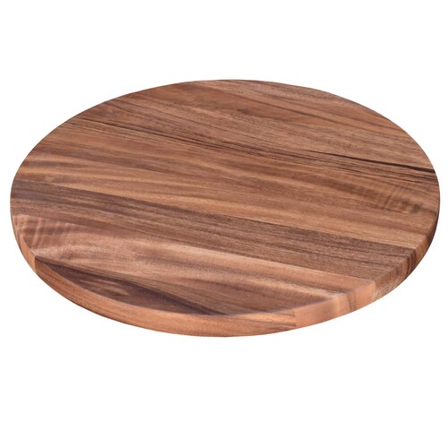 Charola giratoria de Madera Parota Redonda Hogare 58 cm..