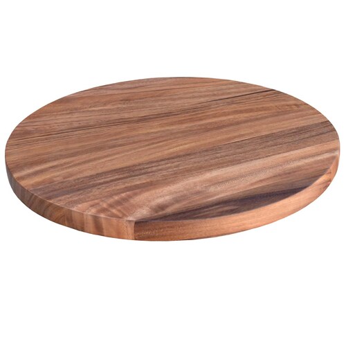 Charola giratoria de Madera Parota Redonda Hogare 58 cm..