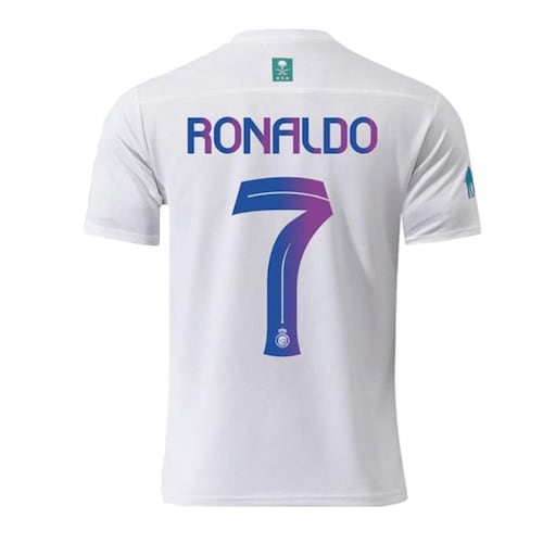 Nuevo! Jersey Al Nassr Arabia 2023/2024 Blanco Tercero Cristiano Ronaldo CR7 Talla XL.