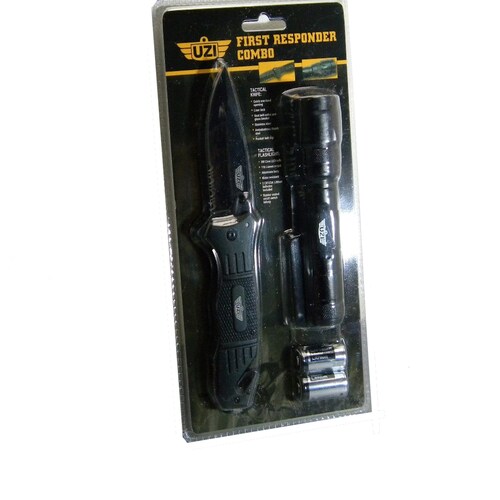 Uzifr1 Uzi Combo Navaja Y Linterna Tacticas 110 Lumens