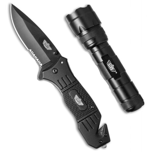 Uzifr1 Uzi Combo Navaja Y Linterna Tacticas 110 Lumens