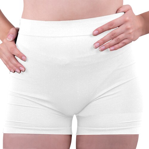 Short Licra Mujer, Blanco, Unitalla, Deportivo, Dama, Atlético, Boxer, Entrenamiento, Pantalones Cortos, Biker.