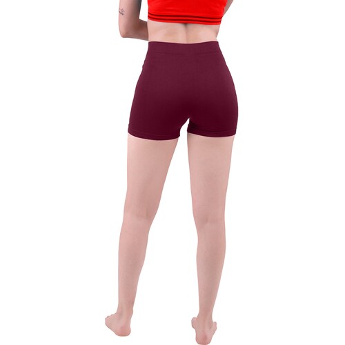 Short Licra Mujer, Vino, Unitalla, Deportivo, Dama, Atlético, Boxer, Entrenamiento, Pantalones Cortos, Biker.