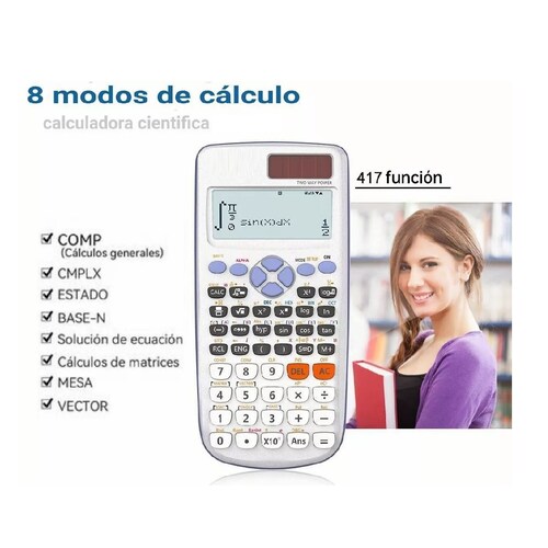 Calculadora Científica Fx 991es Plus Con 417 Funciones