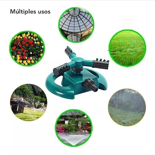 Aspersor Riego Jardín Giratorio Automático Inteligente 360 Grados