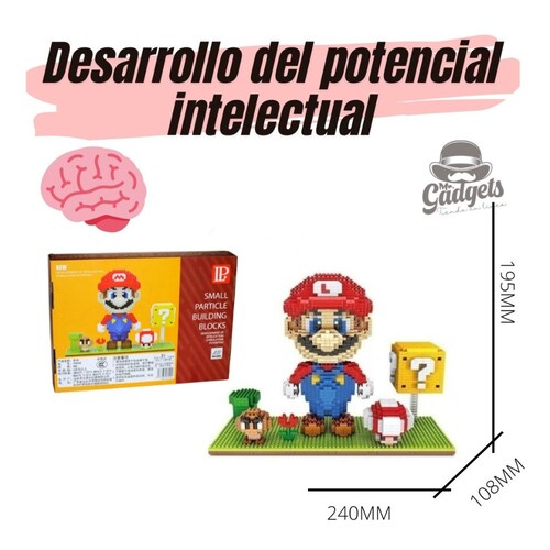 Bloques De Construcción Mario 3D, Rompecabezas, Mini Blocks Armables 2000 pzs, Figura de Mario, Juguetes de Mario para Niños, Juguete de Construcción, Juguetes Didácticos..