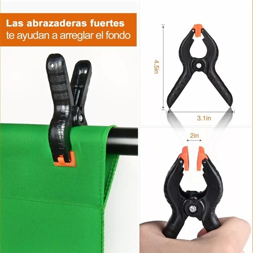 Kit De Fondo De Pantalla Verde Para Fotografía Con Soporte