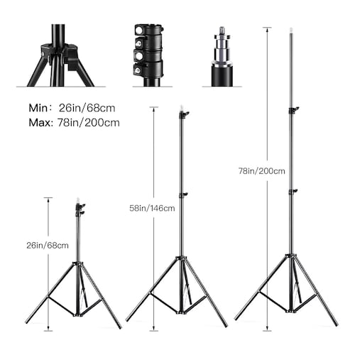 Kit De Luces De Fotografía De Estudio Softbox 200cm