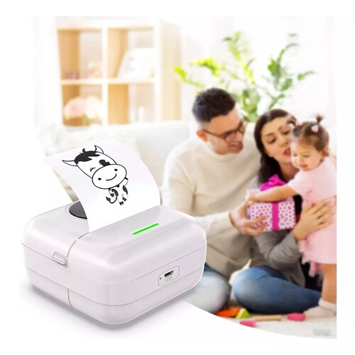 Portátil Mini Bluetooth Impresora Térmica + Pluma De Color
