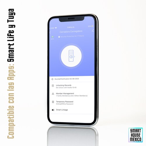 Cerradura Electrónica Inteligente Wifi De Seguridad. Con Timbre y 5 Métodos De Apertura. Modelo: Nexus