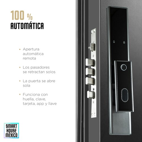 Cerradura Electrónica Inteligente Wifi De Seguridad. Con Timbre y 5 Métodos De Apertura. Modelo: Nexus