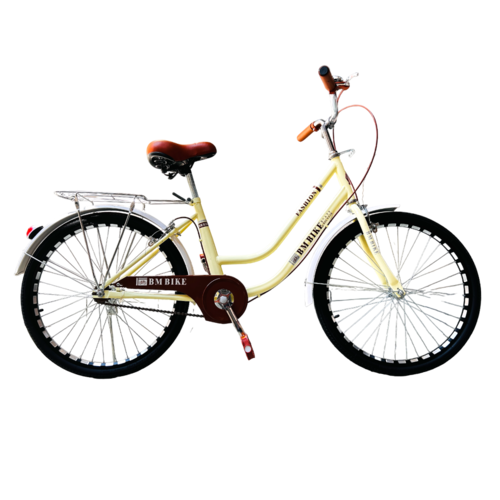 Bicicleta Para Adulto Rodada 24 Vintage Crema.