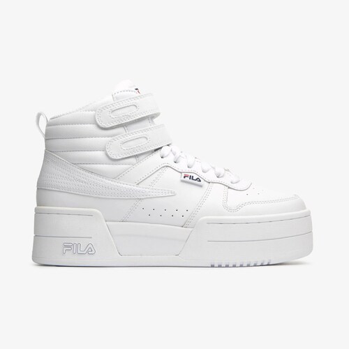 Tenis Bota Fila F14 Plataforma Blanco de Dama Original.