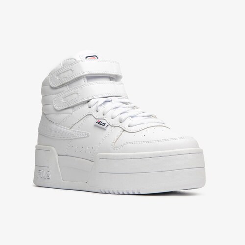 Tenis Bota Fila F14 Plataforma Blanco de Dama Original.