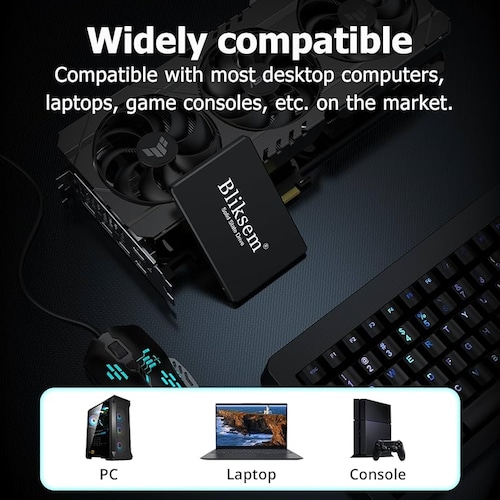 Disco Sólido Ssd Interno Bliksem Sata 3 Ssd Black 512gb