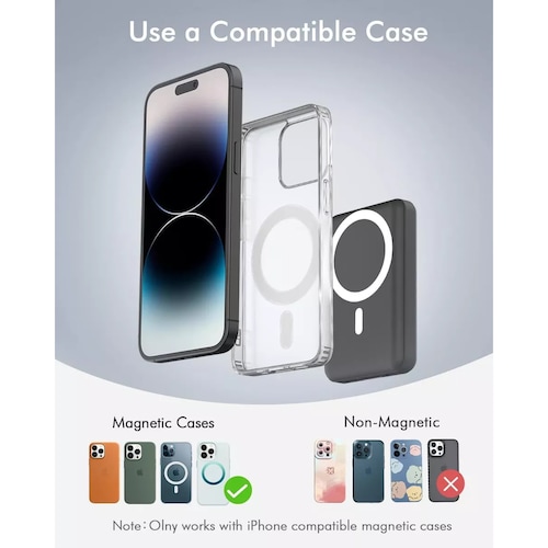 Pila Batería Carga Inalámbrica 10000 Mah Para iPhone Android