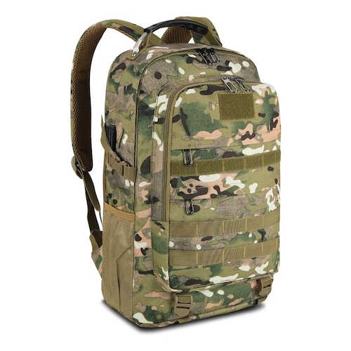 Mochila Táctica Militar Impermeable Multifunción De 45l Plateu Camuflaje