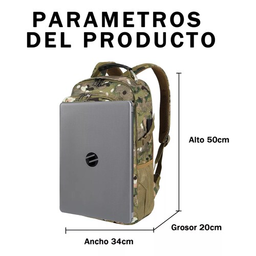 Mochila Táctica Militar Impermeable Multifunción De 45l Plateu Camuflaje