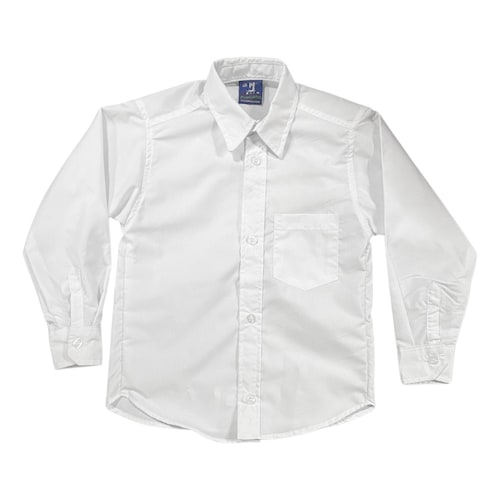 Camisa Escolar Blanca Vestir Infantil Juvenil Uniforme Niños.
