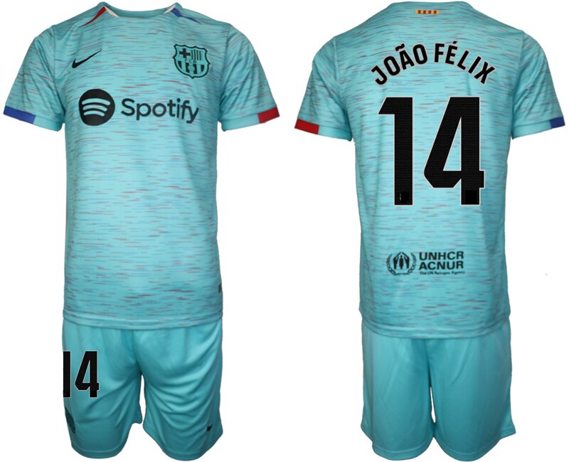 Nuevo! Jersey FC Barcelona 2023/2024 Visita Azul Joao Felix 14