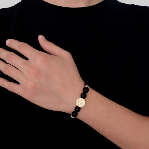 Pulsera San Benito de Oro 10k.