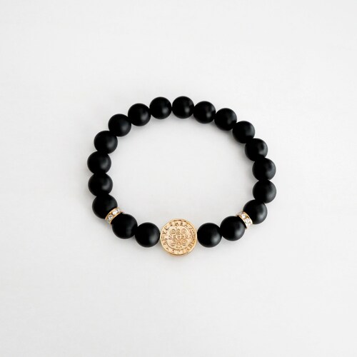 Pulsera San Benito de Oro 10k.