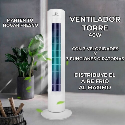 Ventilador De Torre Silencioso Tres Velocidades Excelente Calidad .