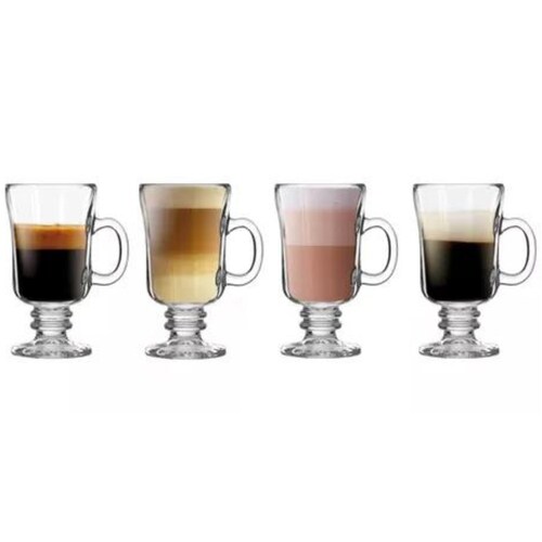 Irish Juego De 6 Taza De Vidrio Para Capuchino