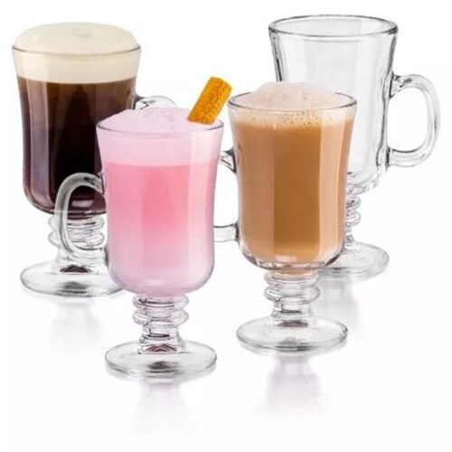 Irish Juego De 6 Taza De Vidrio Para Capuchino