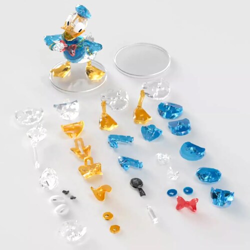 Mini Armable de Acrílico Transparente Pato Donald.