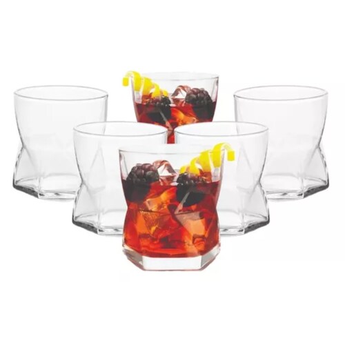 Octo Juego De 6 Vasos De Vidrio Modernos