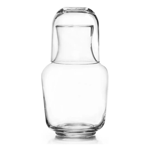 Cordoba Juego De Jarra con Vaso De Vidrio Para Buró