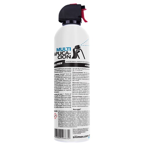 5x Pack - Aire comprimido, Silimex Aerojet 360, 660ML.
