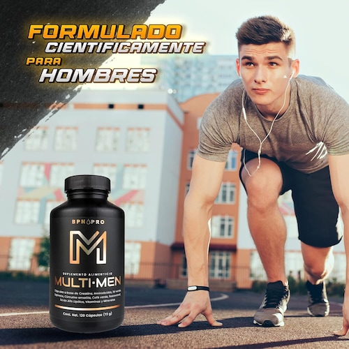 Multivitaminico Vitaminas Para Hombre Energia Adulto Bpn Pro.