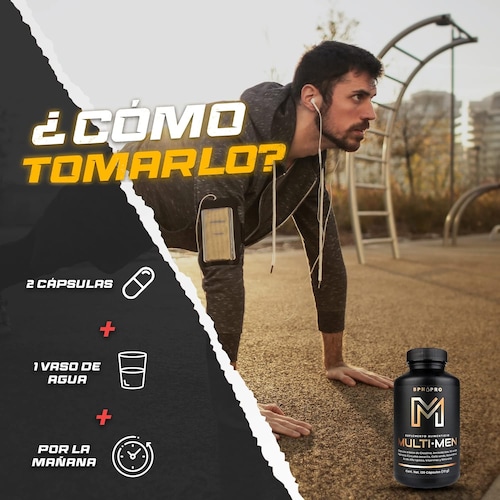 Multivitaminico Vitaminas Para Hombre Energia Adulto Bpn Pro.