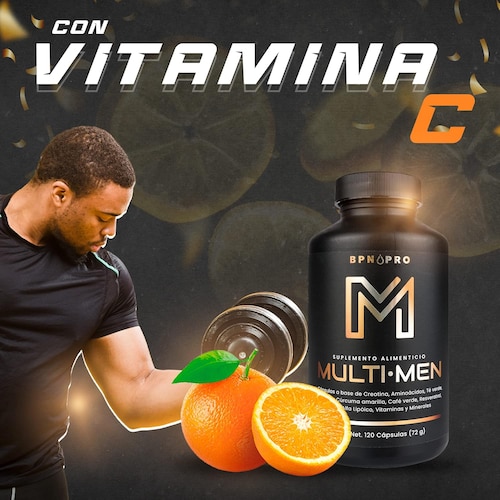 Multivitaminico Vitaminas Para Hombre Energia Adulto Bpn Pro.
